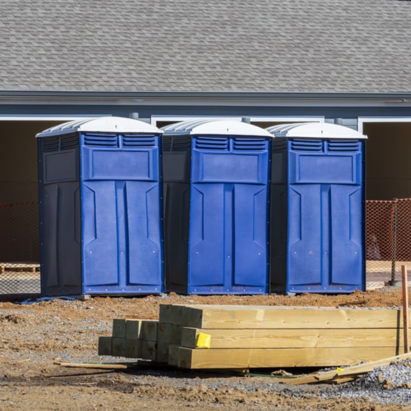 what is the maximum capacity for a single porta potty in Mayflower AR